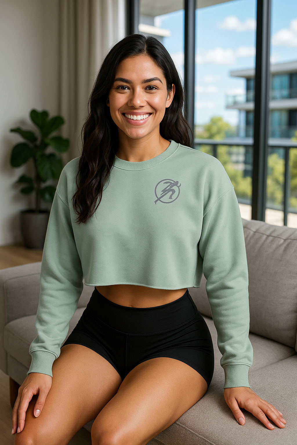 Sudadera corta Bella + Canvas