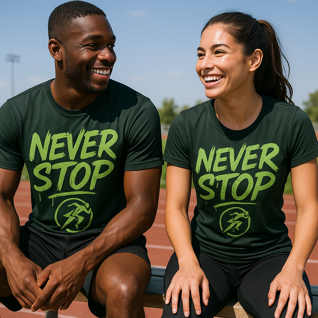 B Fit Men's Never Stop Dri Fit Jersey