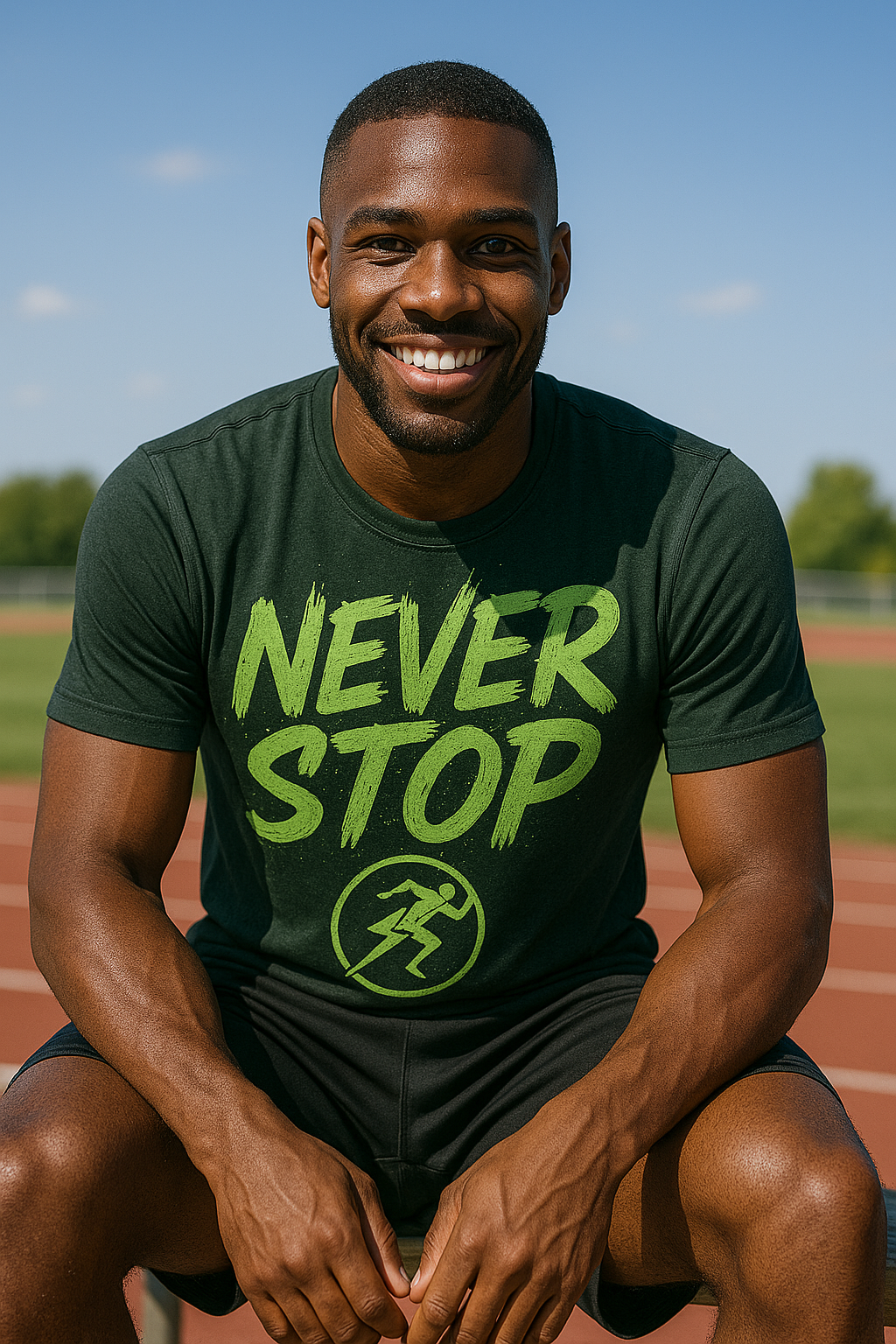 B Fit Men's Never Stop Dri Fit Jersey