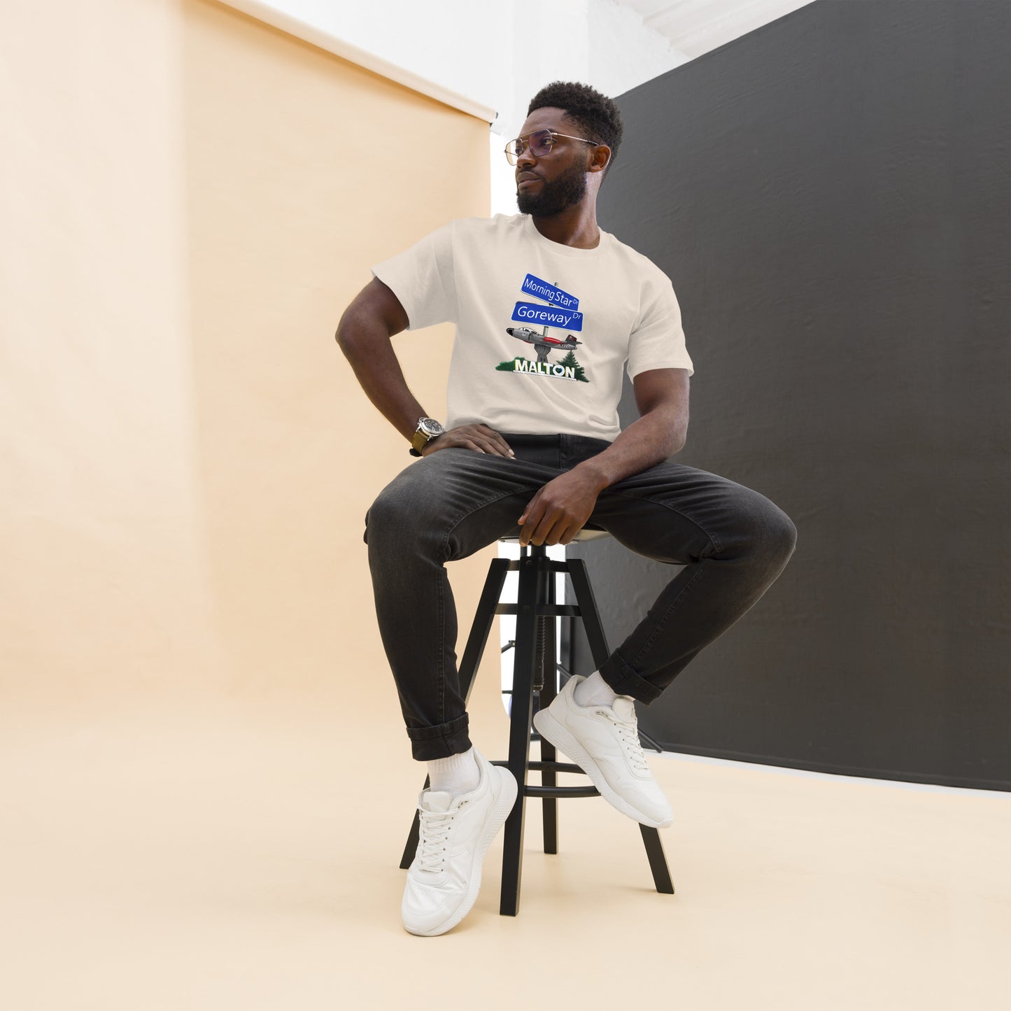 Camiseta clásica masiva Malton para hombre