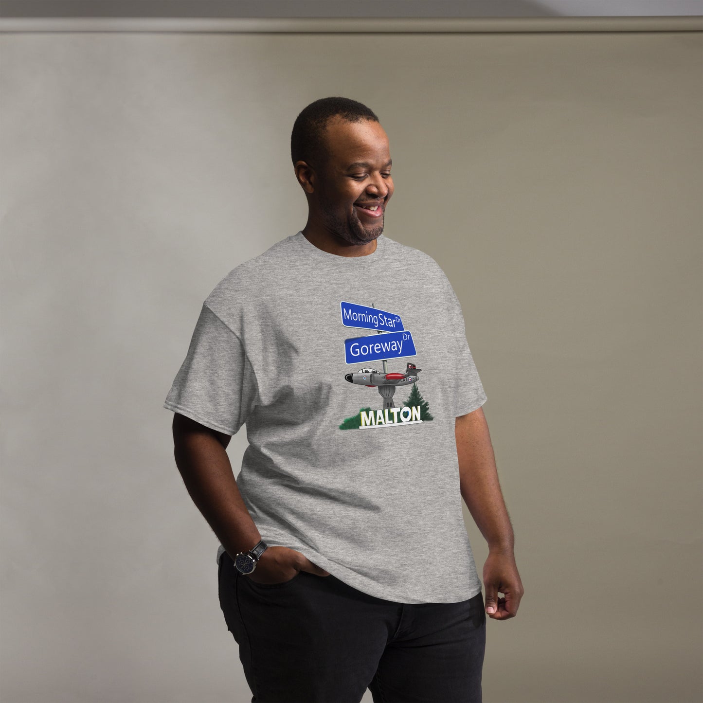 Camiseta clásica masiva Malton para hombre