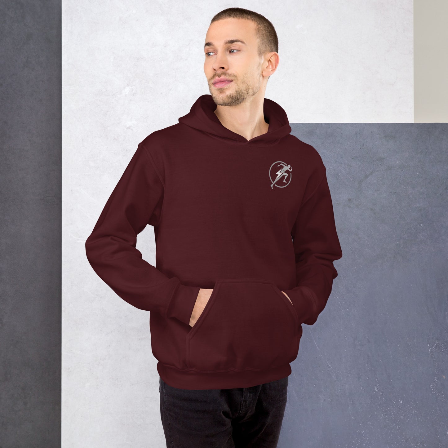 Sudadera con capucha pesada para hombre