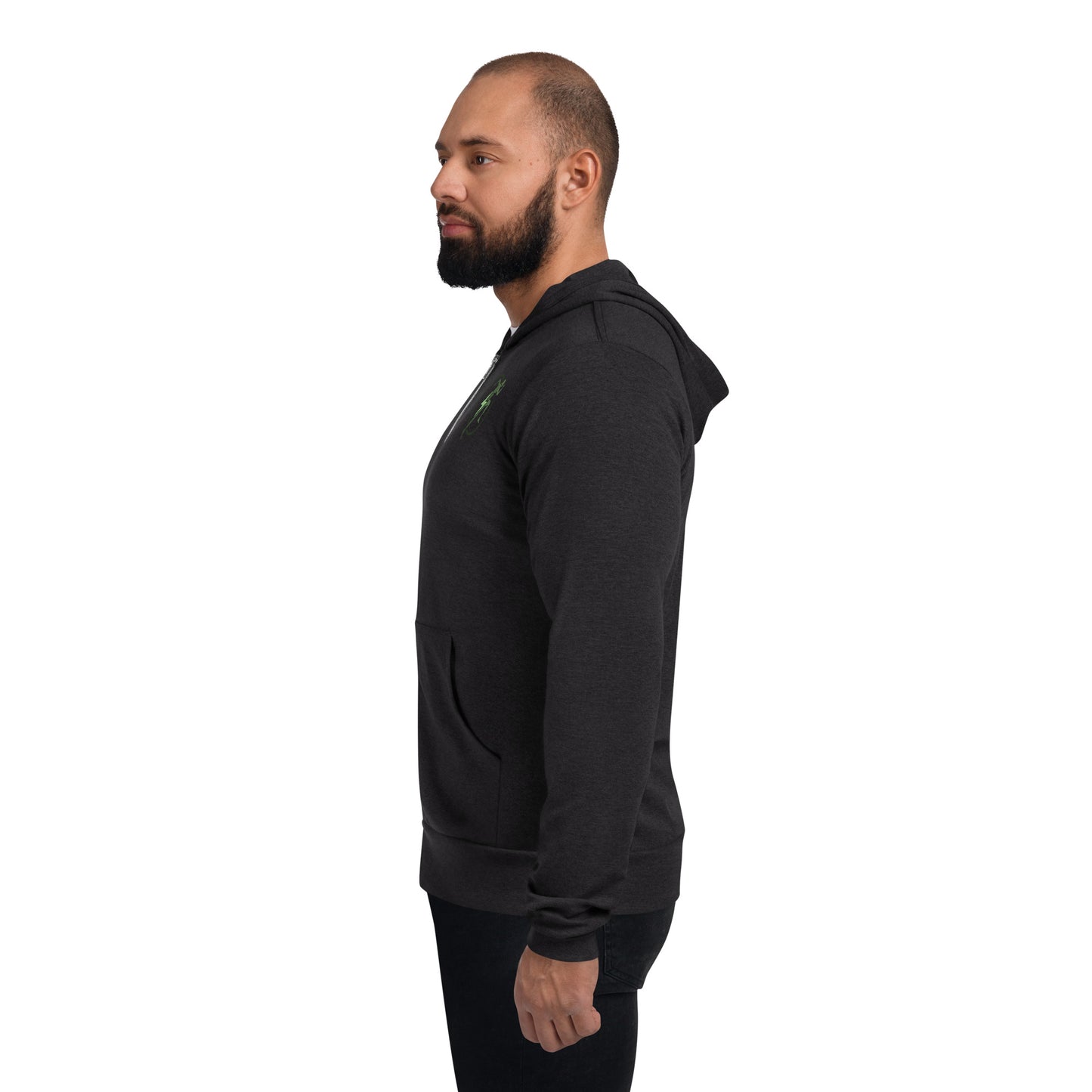 Sudadera con capucha y cremallera Bella + Canvas para hombre