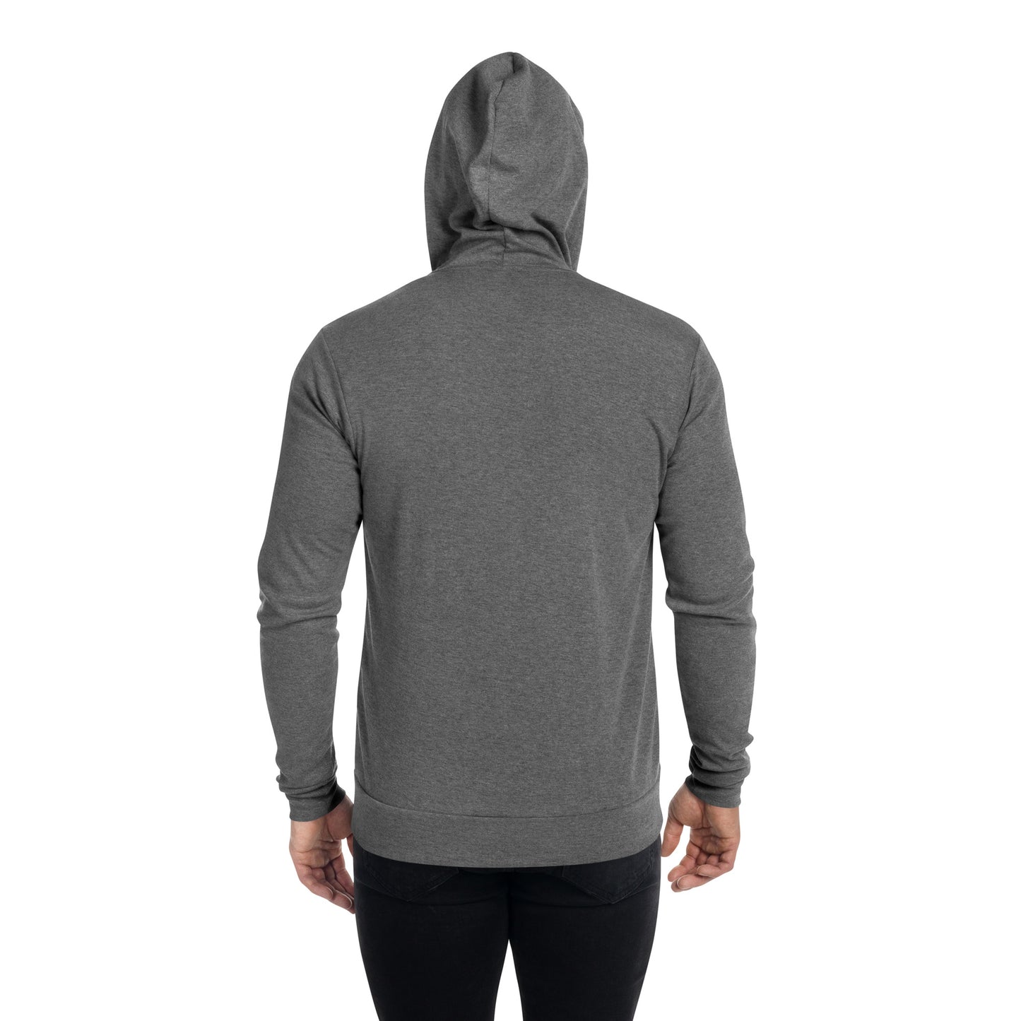 Sudadera con capucha y cremallera Bella + Canvas para hombre