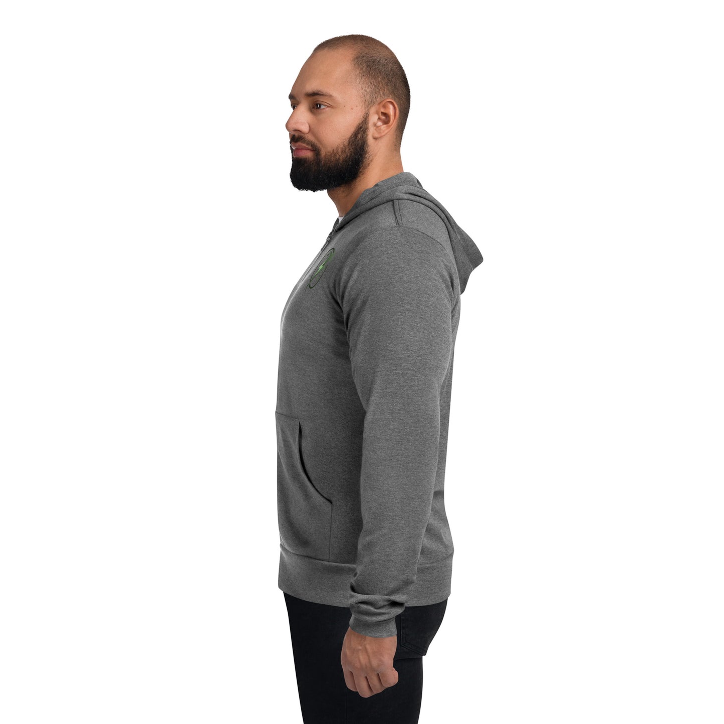 Sudadera con capucha y cremallera Bella + Canvas para hombre
