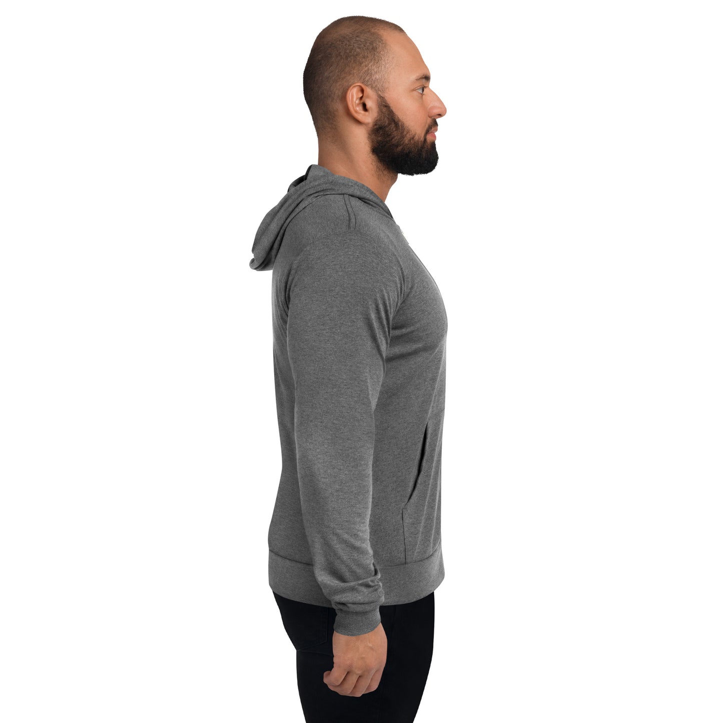 Sudadera con capucha y cremallera Bella + Canvas para hombre