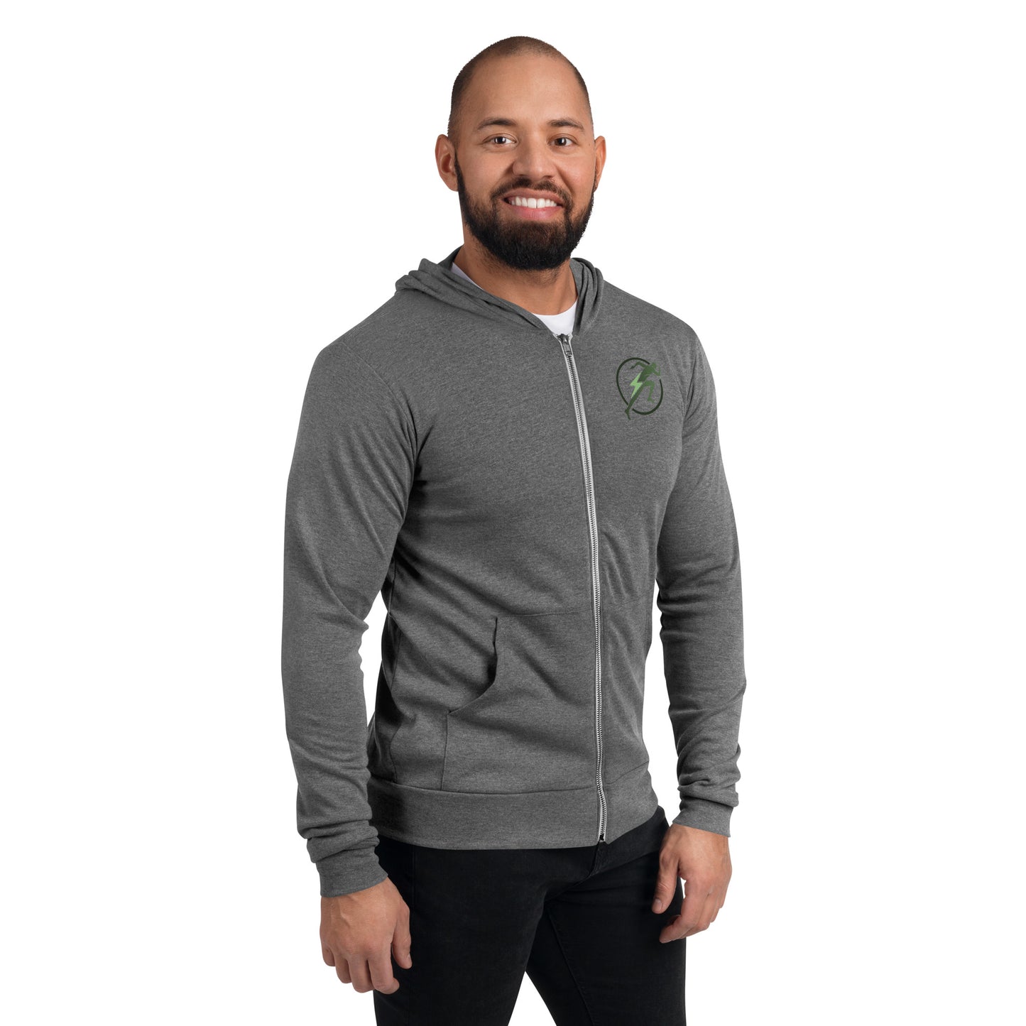 Sudadera con capucha y cremallera Bella + Canvas para hombre