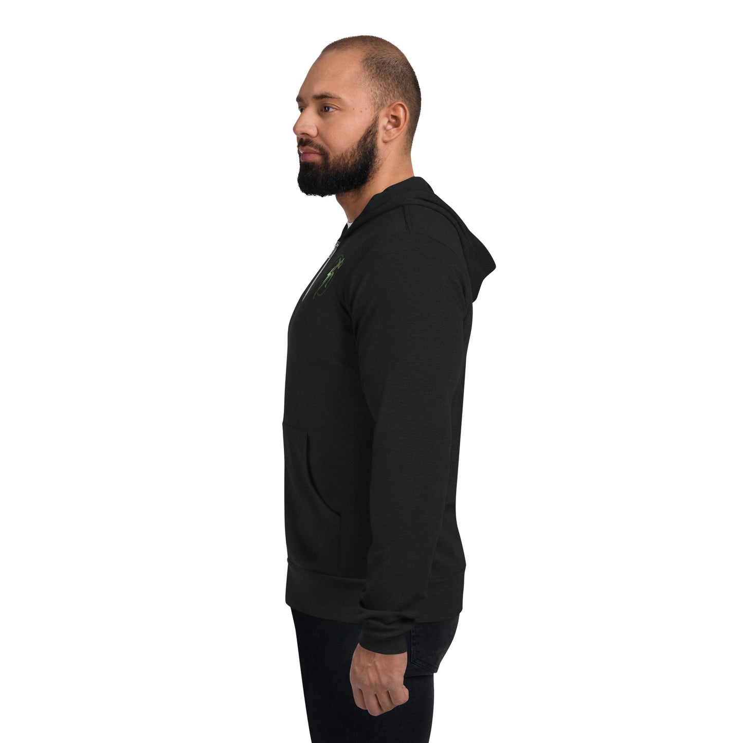 Sudadera con capucha y cremallera Bella + Canvas para hombre