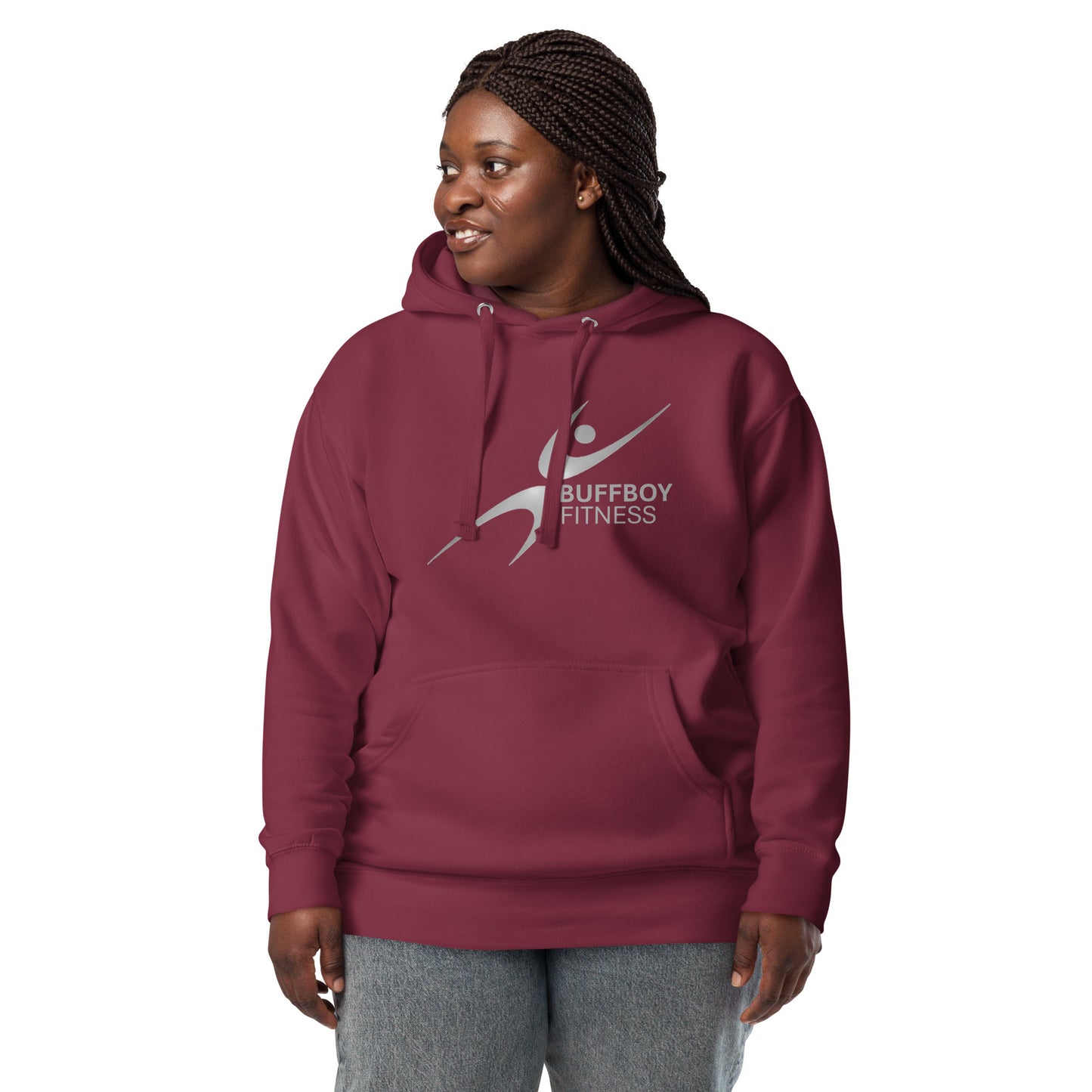 Sudadera con capucha Buffboy Fitness para mujer