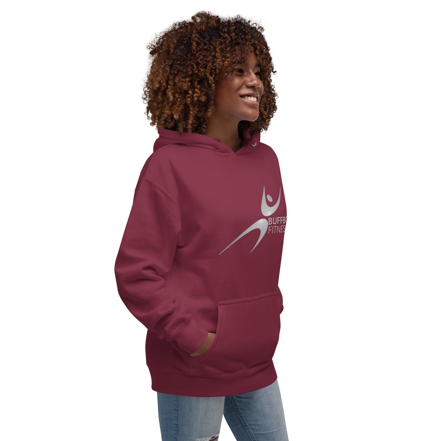 Sudadera con capucha Buffboy Fitness para mujer