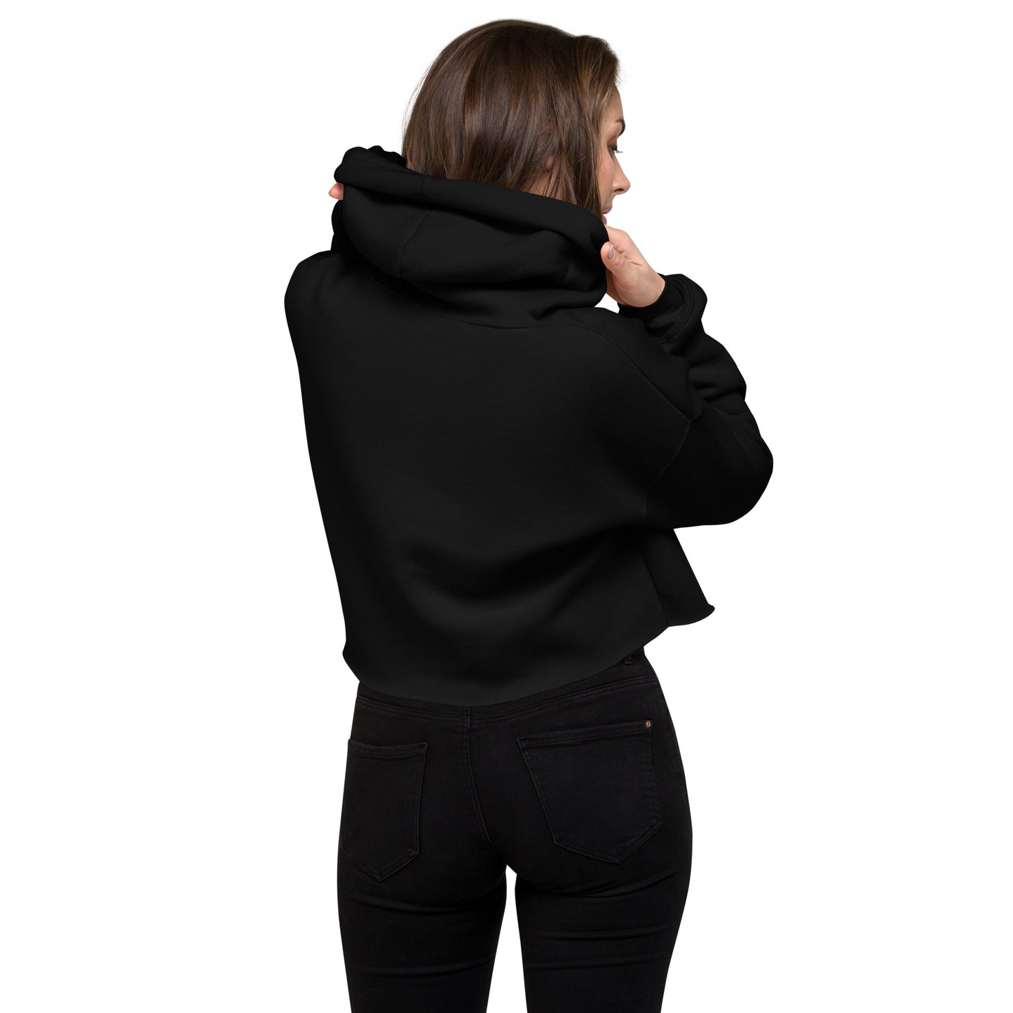 Sudadera corta con capucha