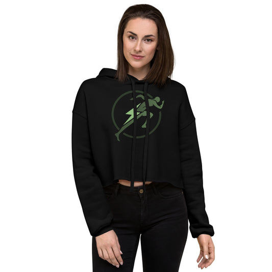 Sudadera corta con capucha