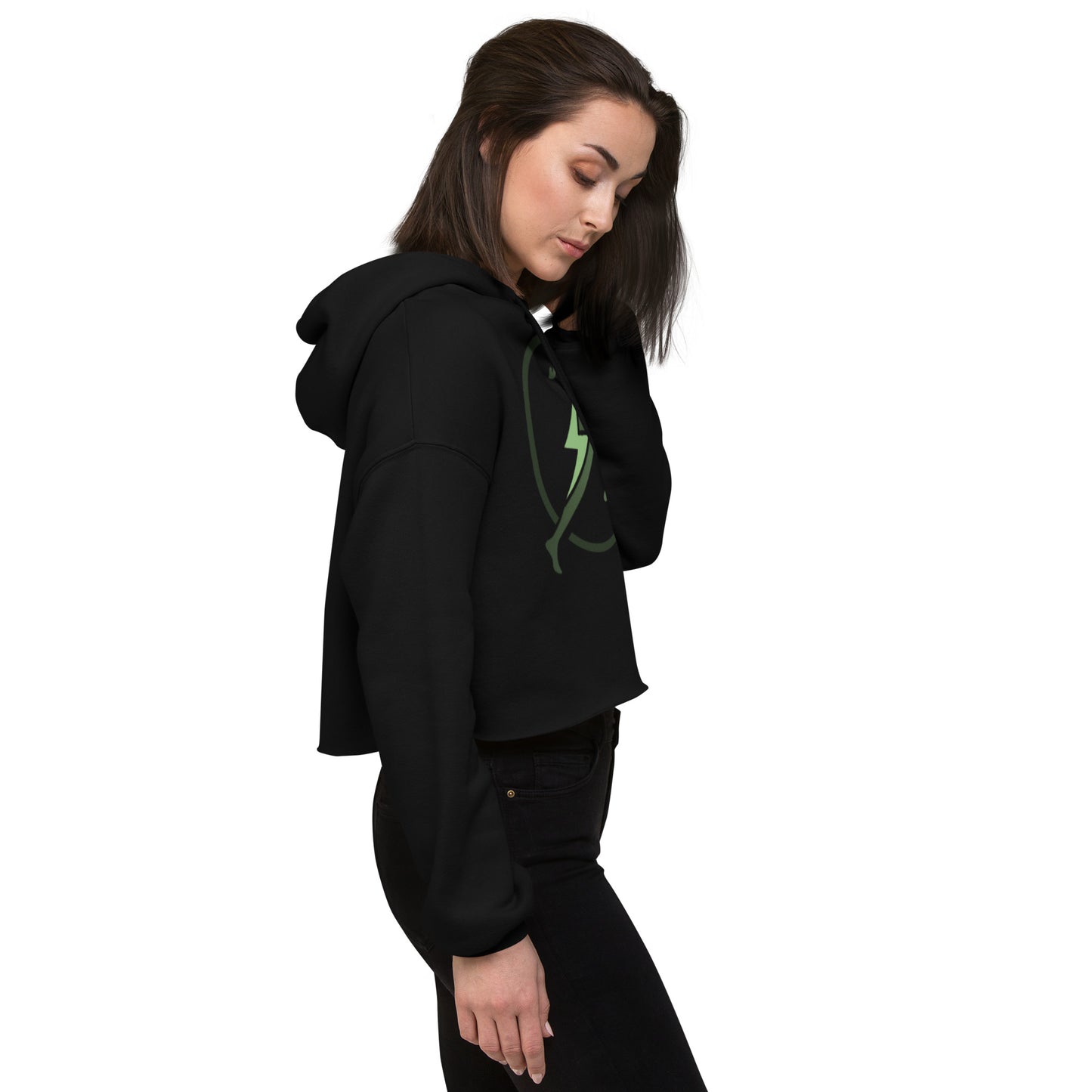 Sudadera corta con capucha