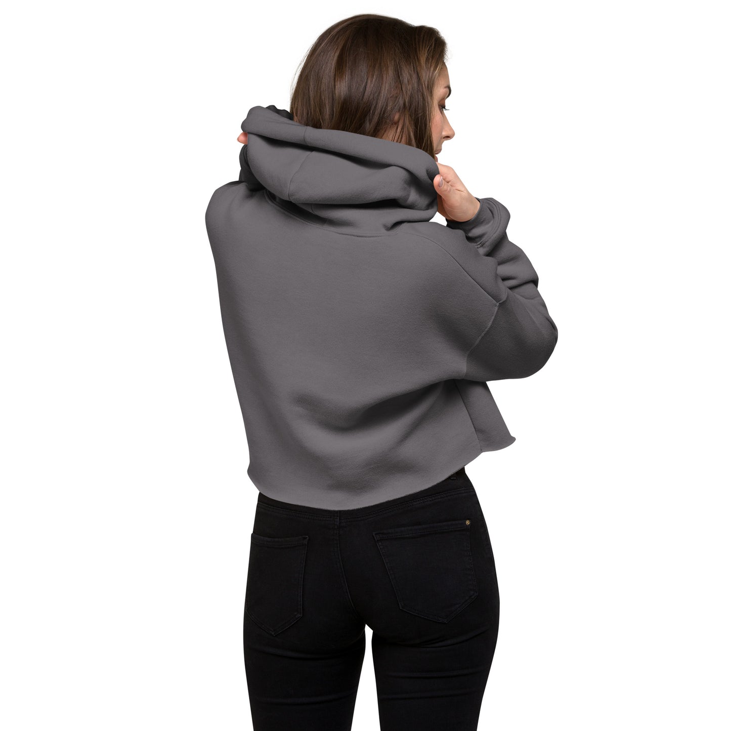 Sudadera corta con capucha