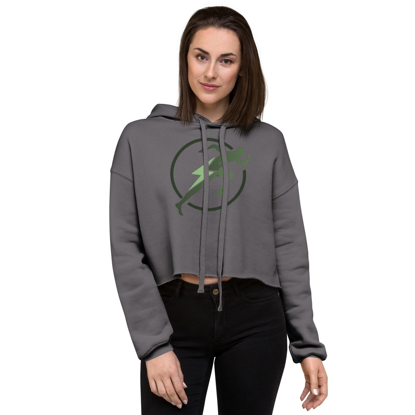 Sudadera corta con capucha