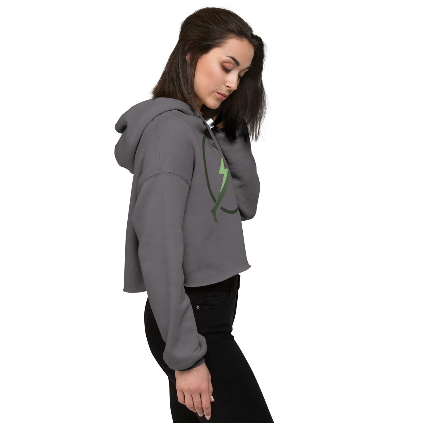 Sudadera corta con capucha