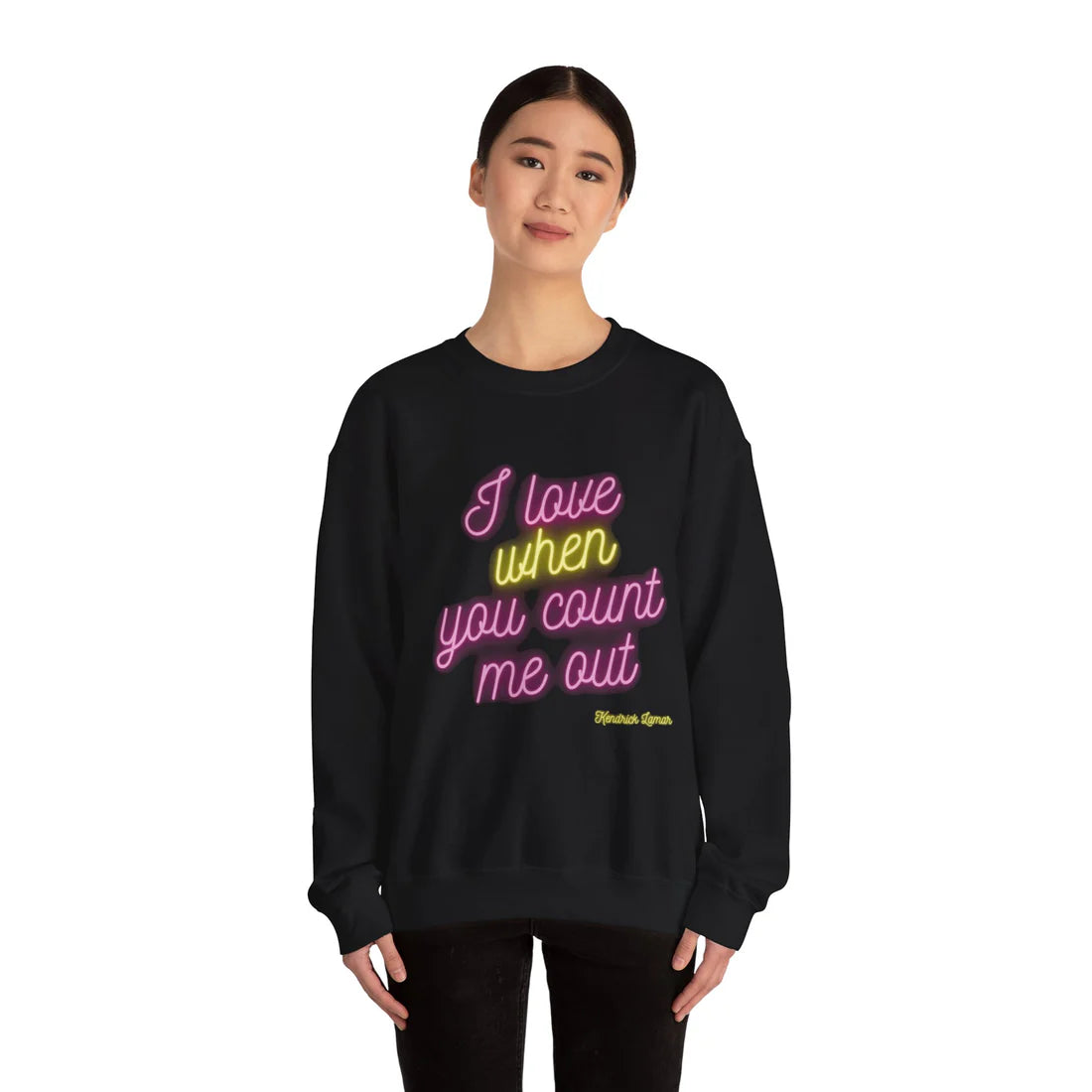 I love It When You Count Me Out Unisex Heavy Blend™ Crewneck Sweatshirt