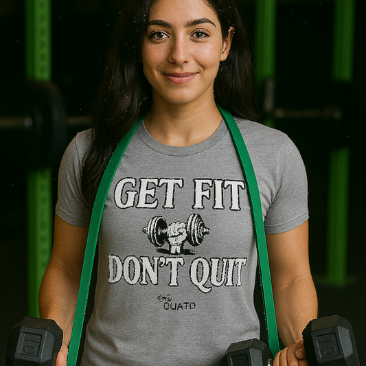 Quato Fitness Get Fit Don't Quit Classic Tee (W)