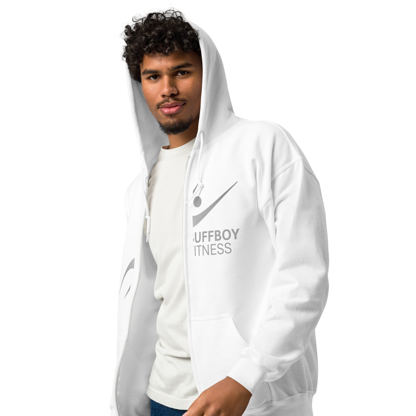 Buffboy Fitness Men's Heavy Blended Zip Up Hoodie