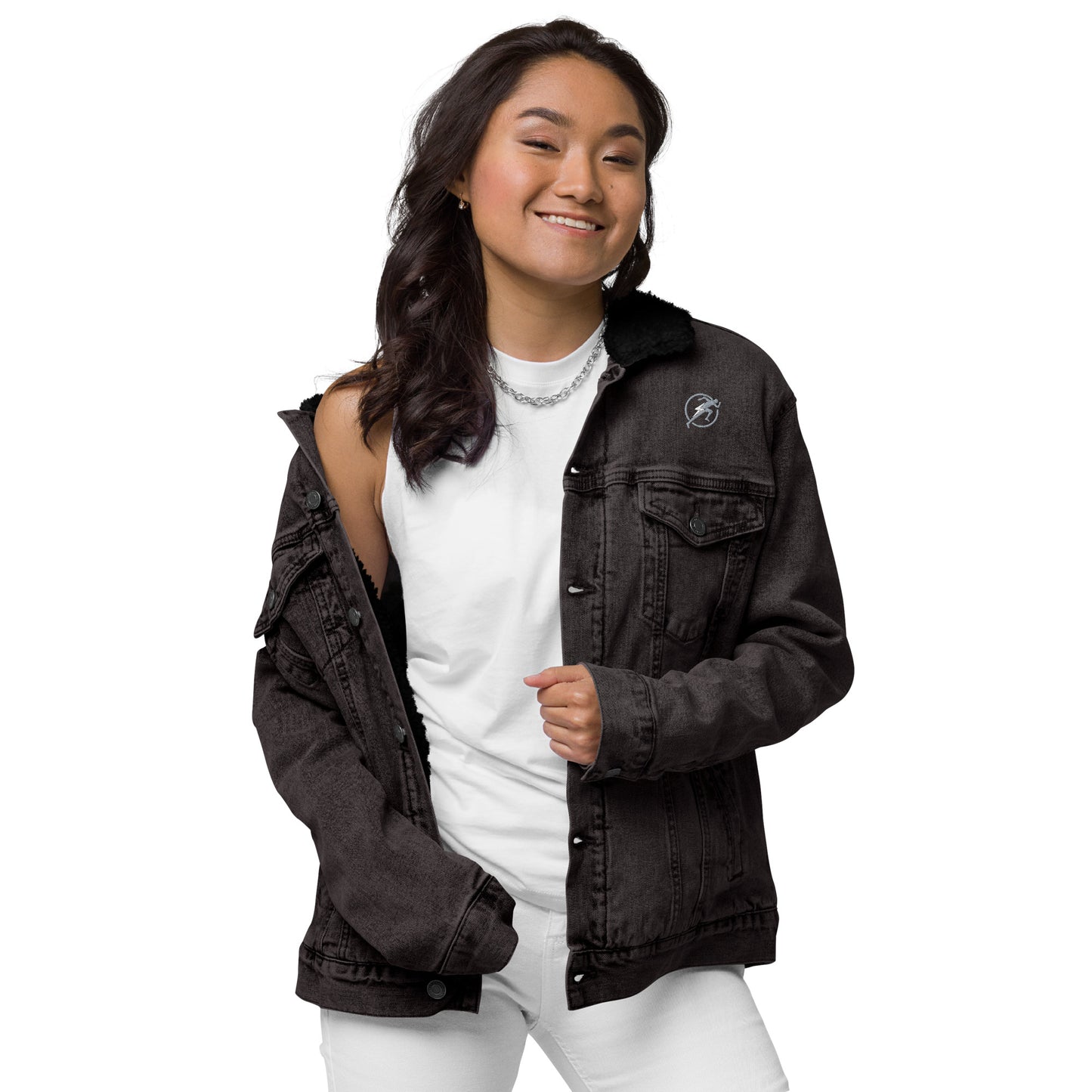 Womens' Denim Sherpa Jacket