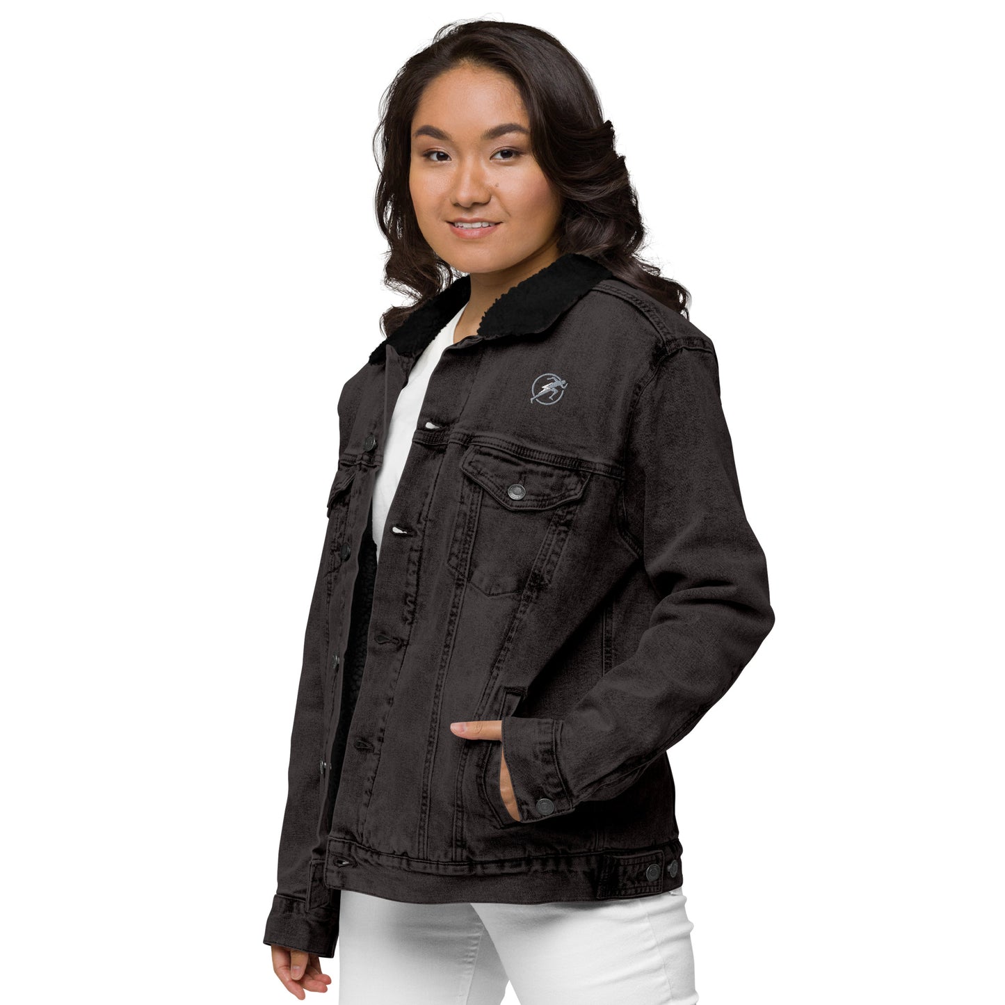 Womens' Denim Sherpa Jacket